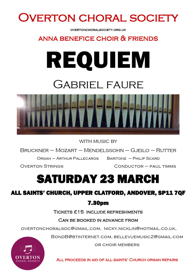 Faure Requiem, Clatford Faure Requiem Clatford